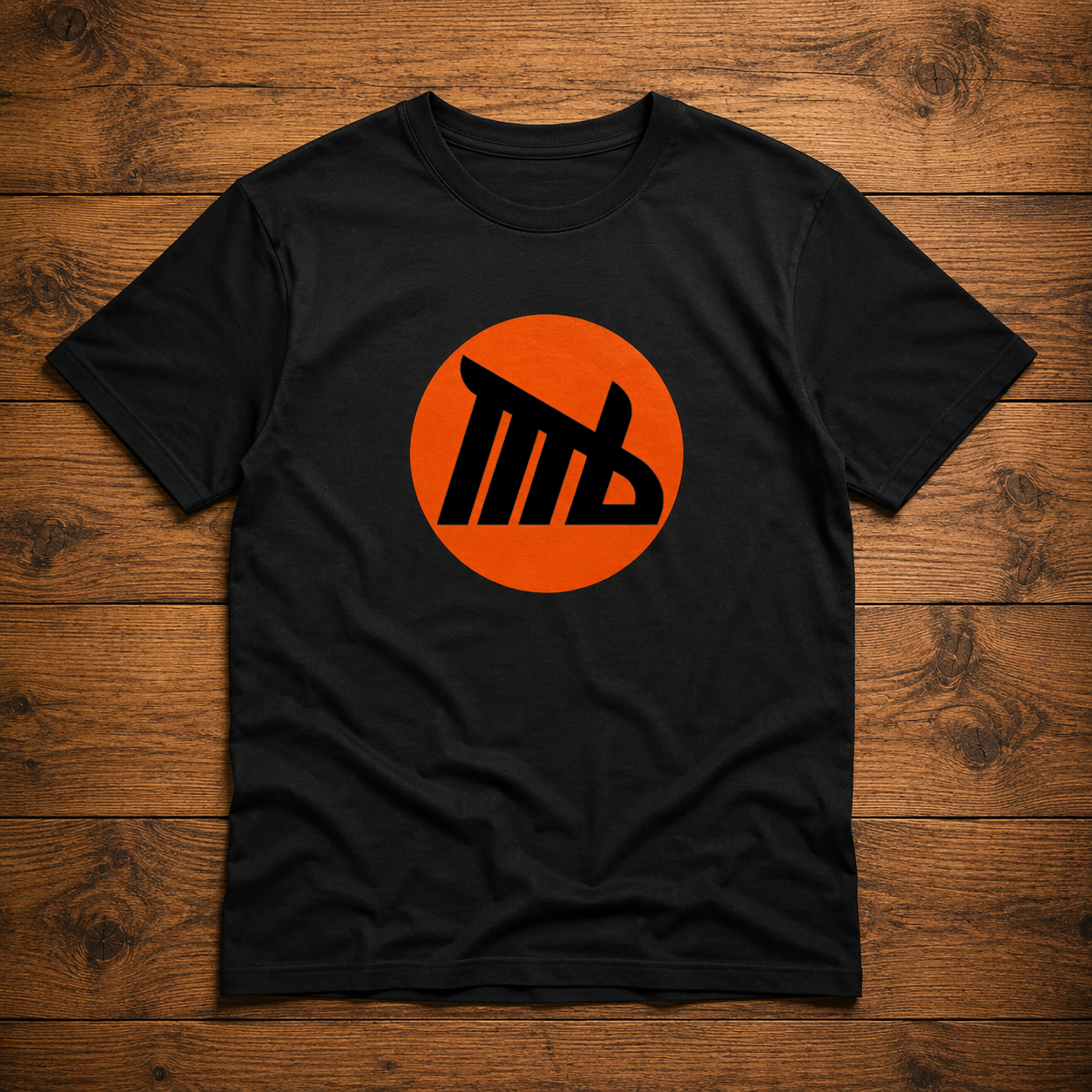MotoBros Logo T-Shirt Black / Orange